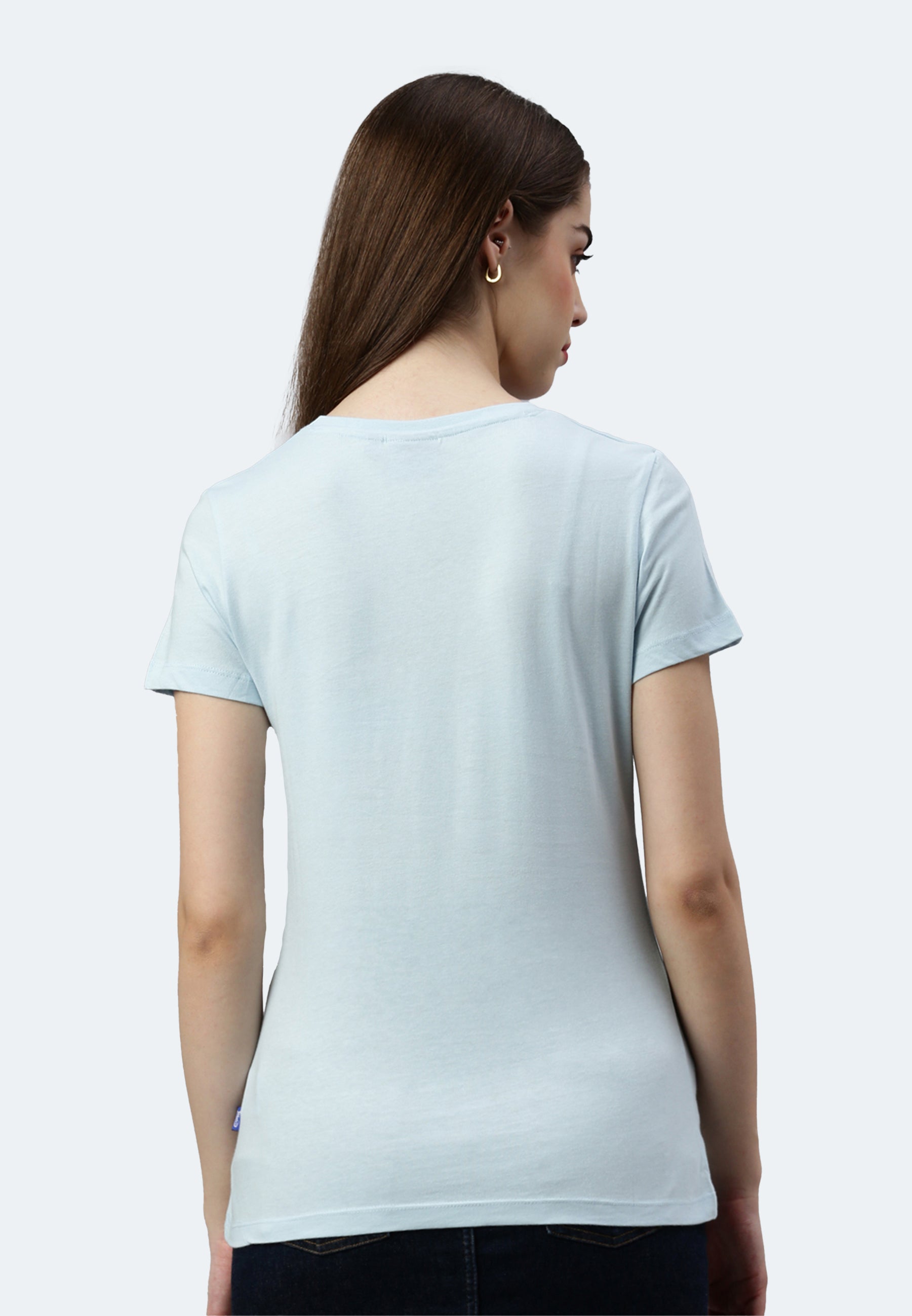 Maglietta donna con scollo a V Balena