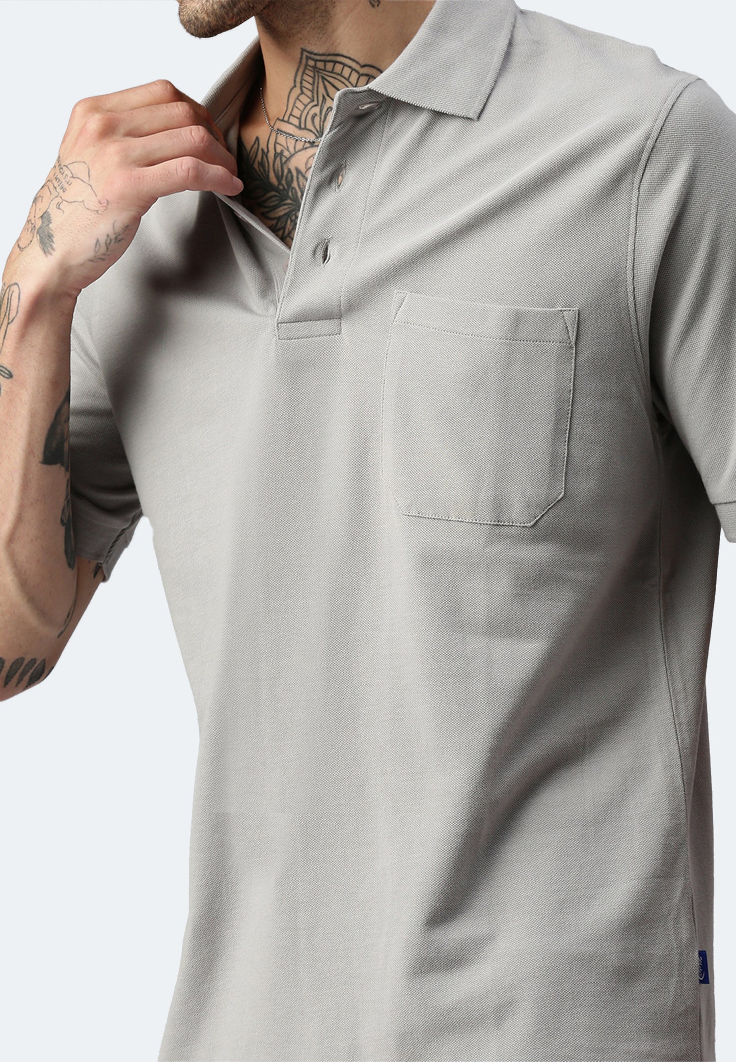 Switcher pocket polo colore balena/402 gris foncé