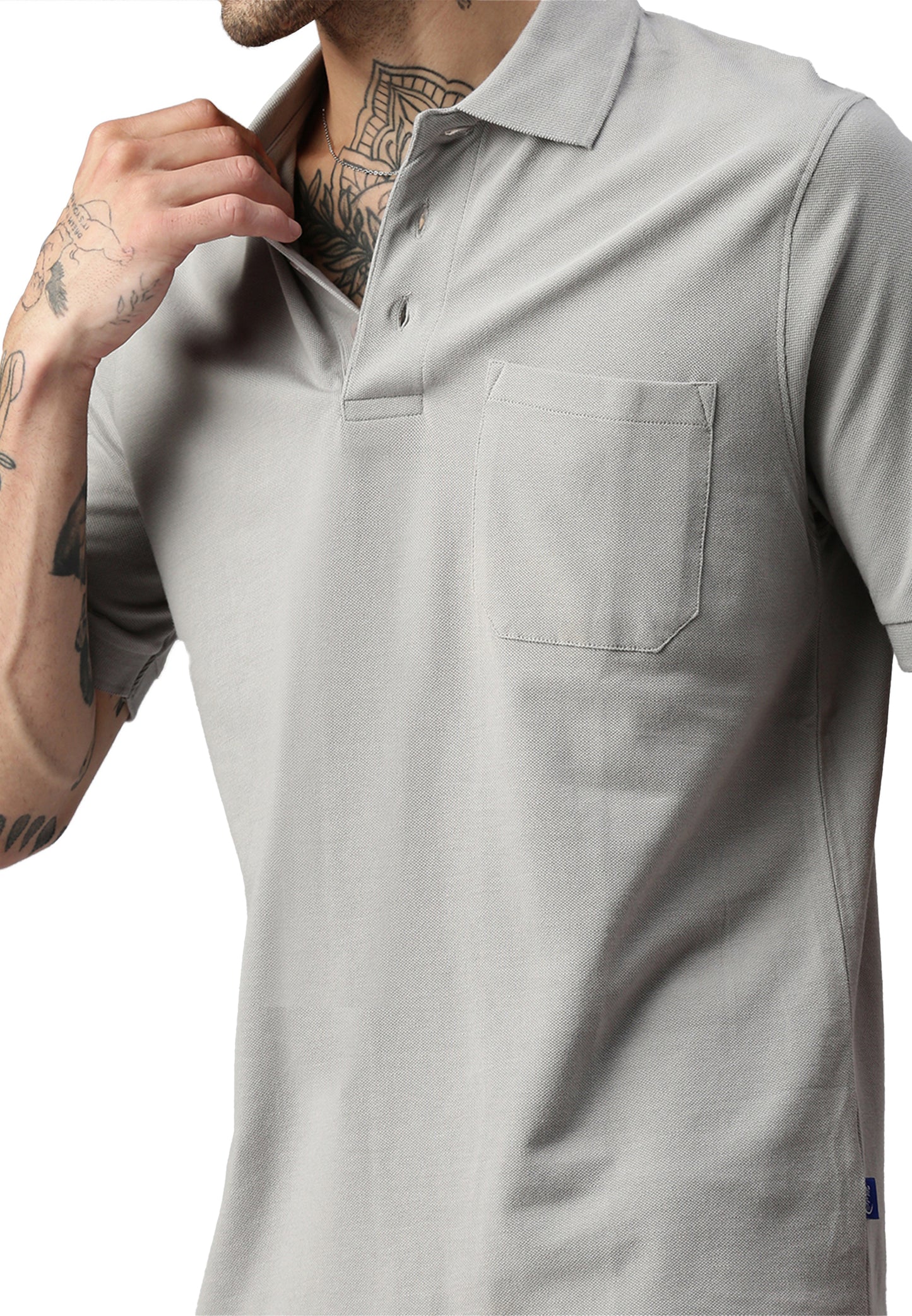 Switcher pocket polo colore balena/402 gris foncé