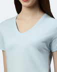 Maglietta donna con scollo a V Balena