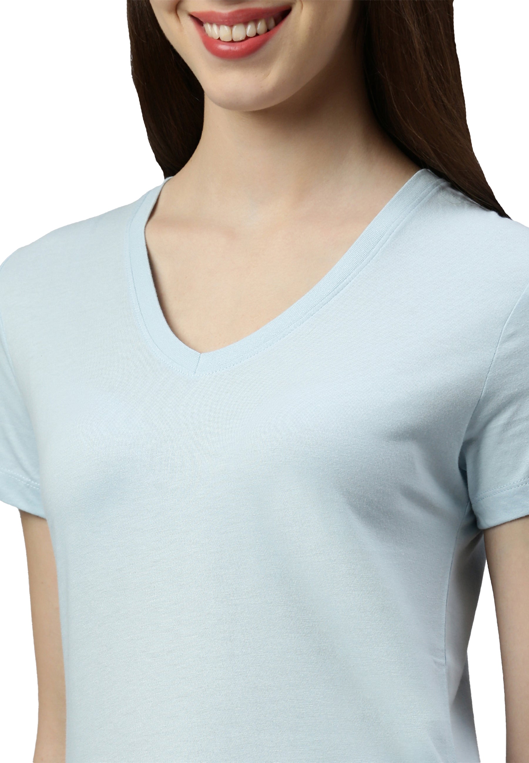 Maglietta donna con scollo a V Balena