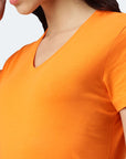 Maglietta donna con scollo a V Balena