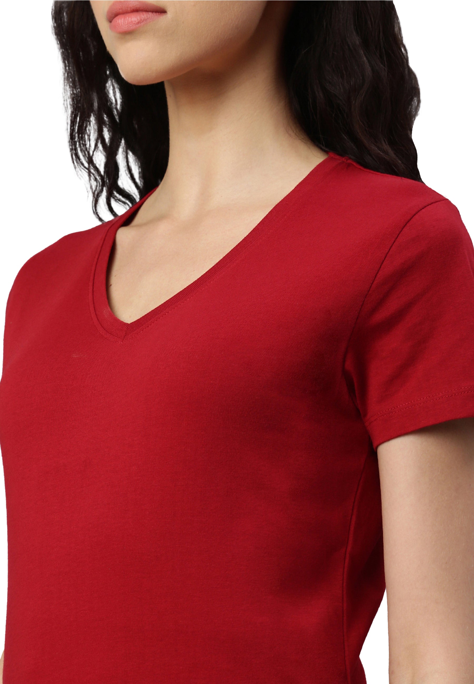 Maglietta donna con scollo a V Balena