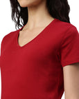 Maglietta donna con scollo a V Balena