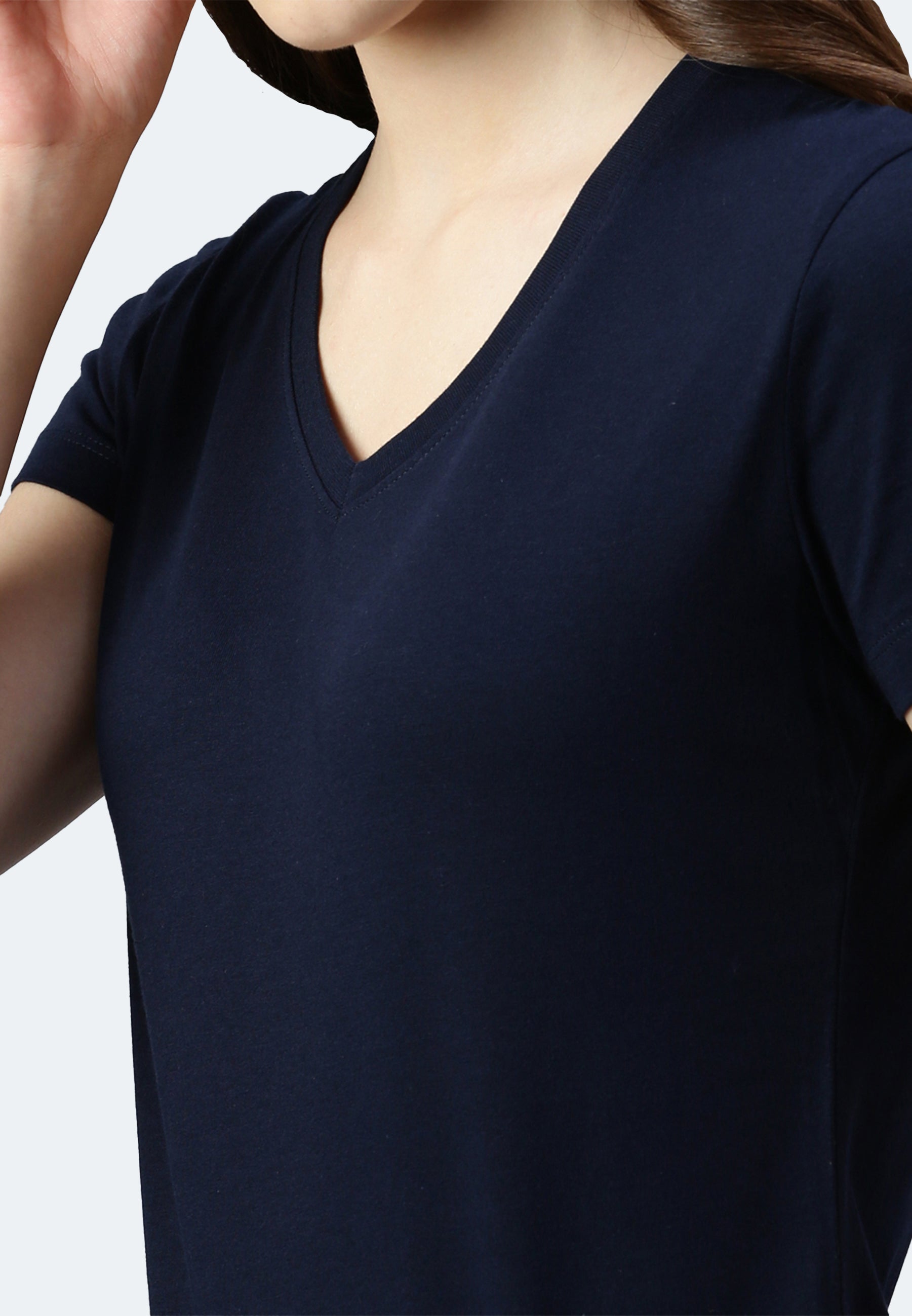 Maglietta donna con scollo a V Balena