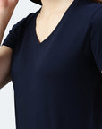 Maglietta donna con scollo a V Balena