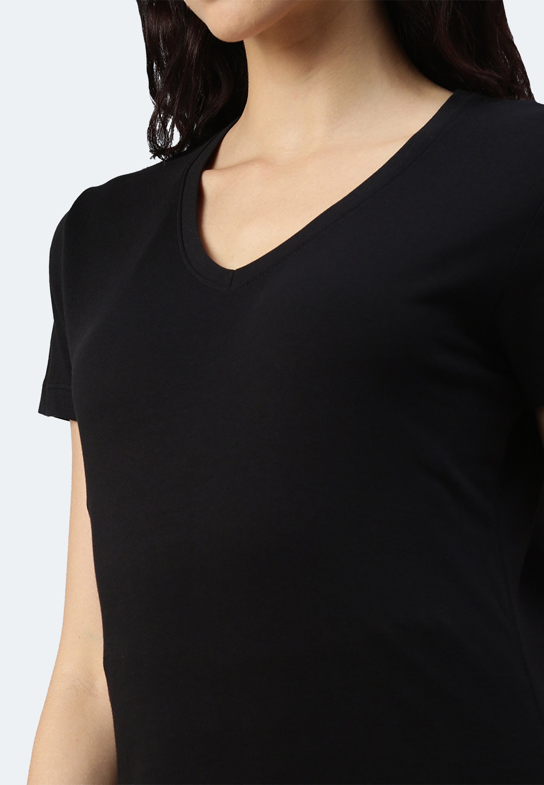 Maglietta donna con scollo a V Balena