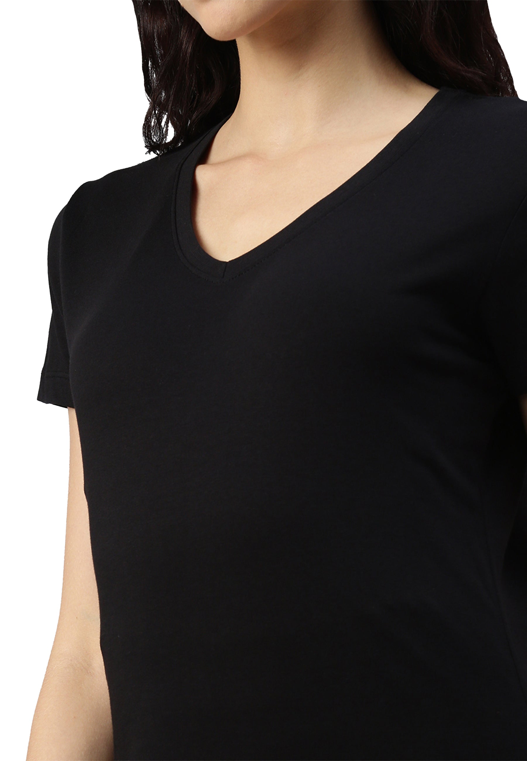 Maglietta donna con scollo a V Balena