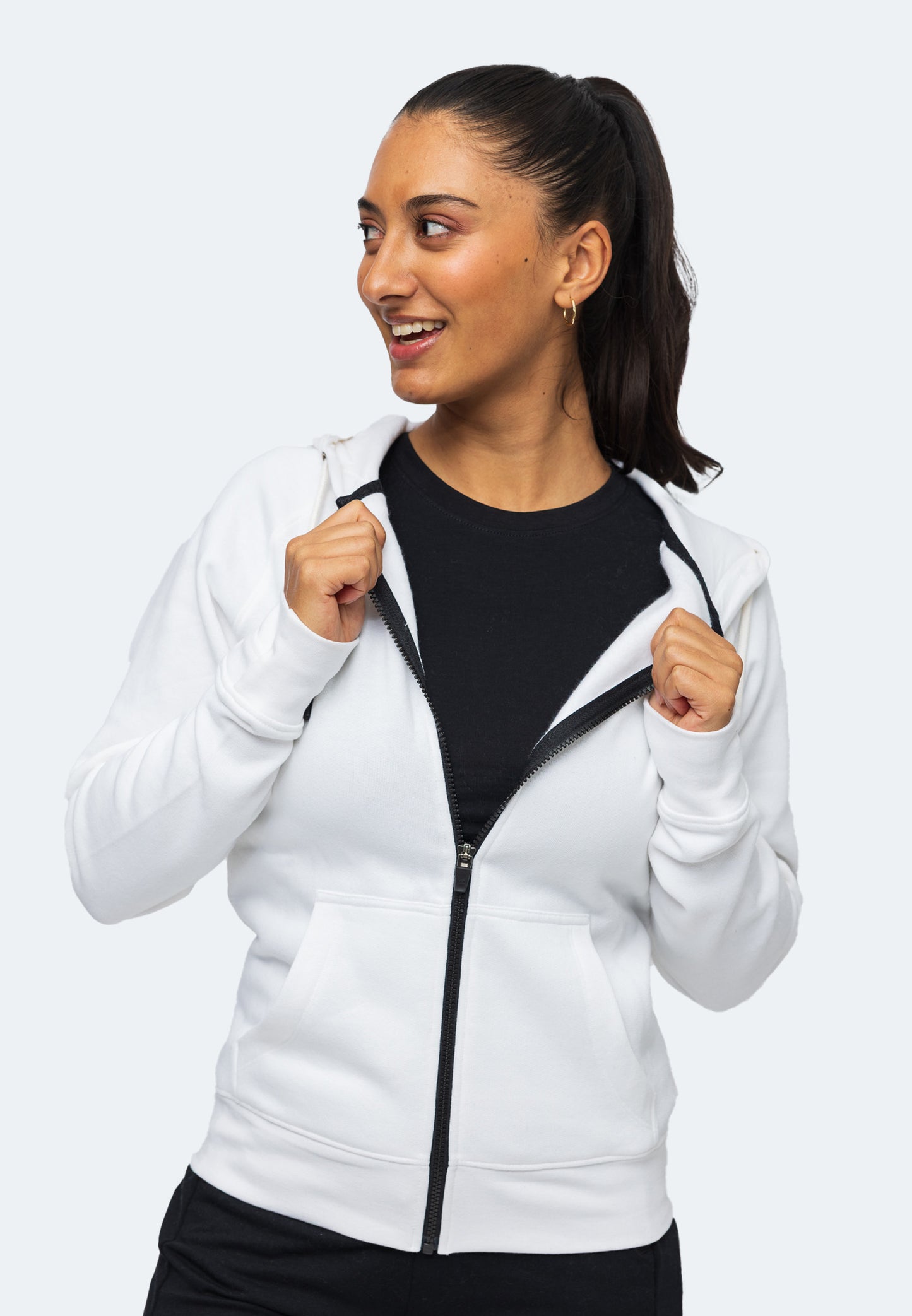 Felpa con cappuccio Switcher Lady arizona colour/1 blanc