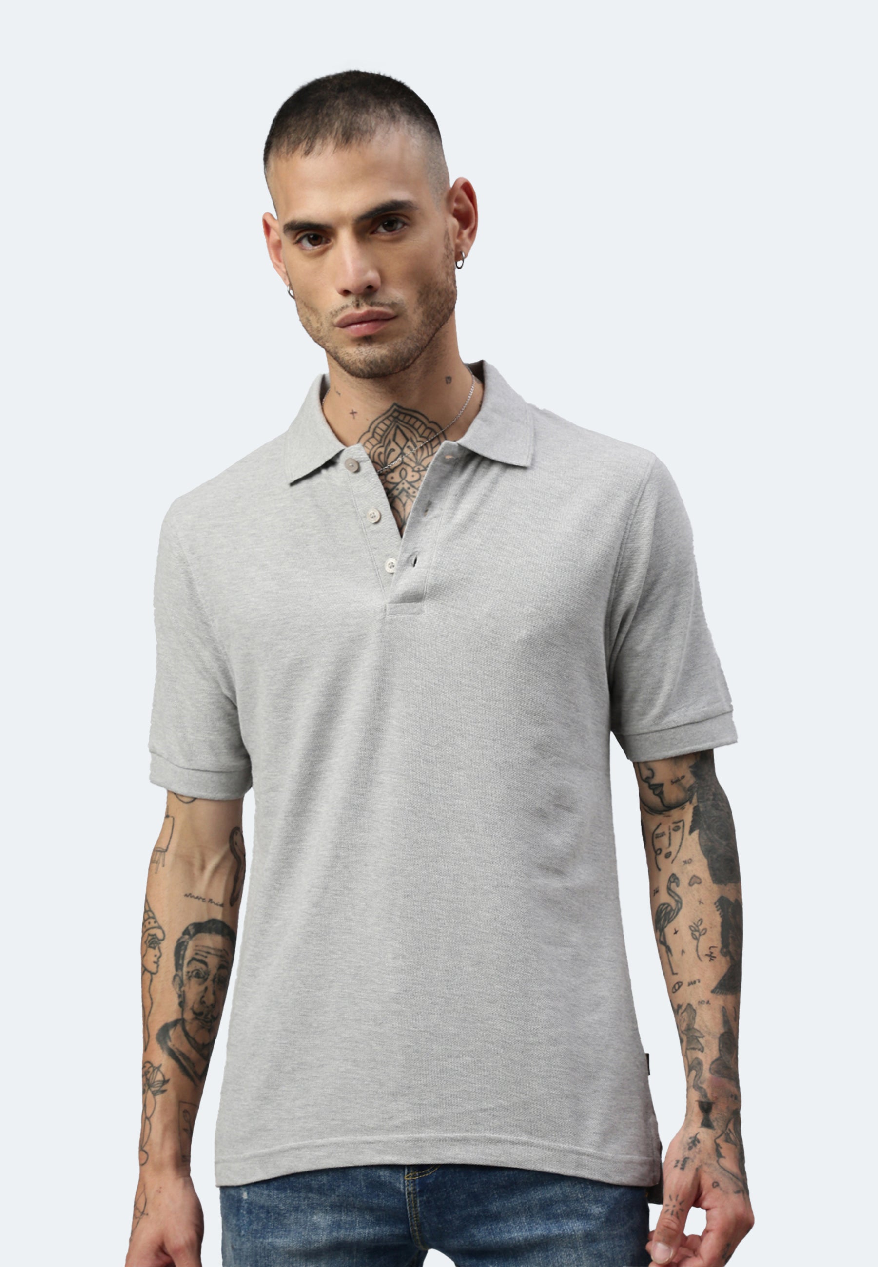 Polo Switcher da uomo john color/gris chine