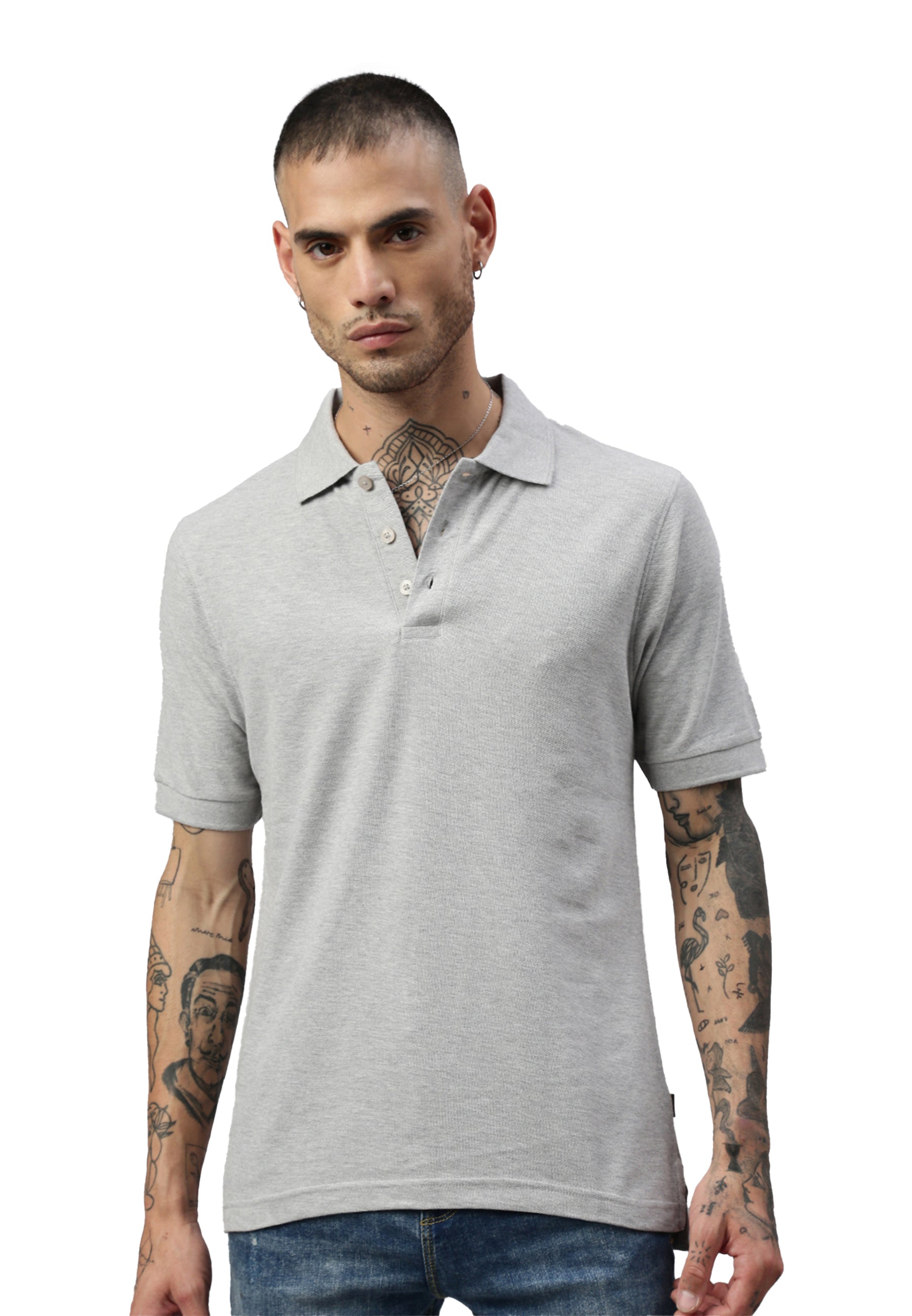 Polo Switcher da uomo john color/gris chine