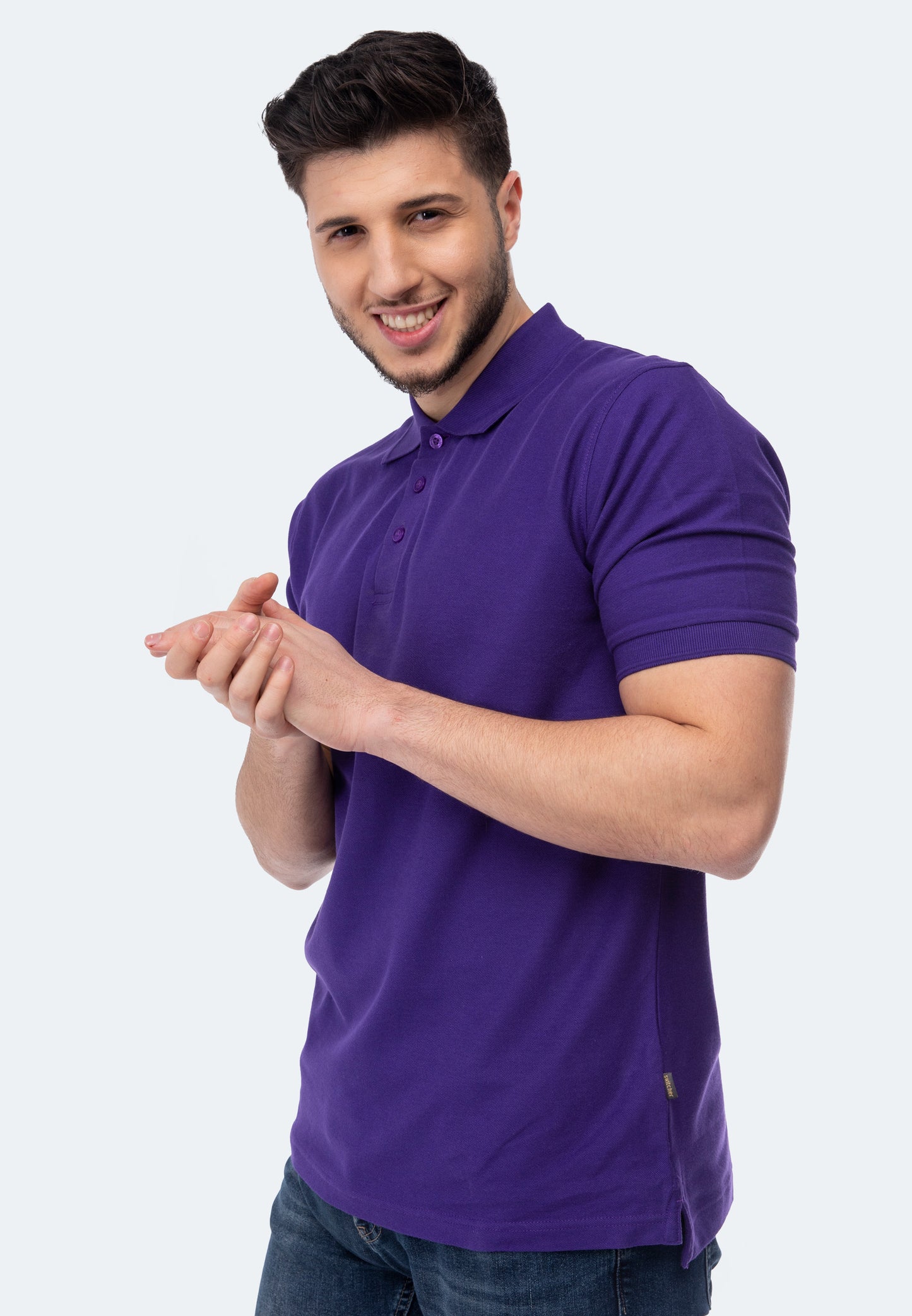 Polo Switcher da uomo colore john/146 viola