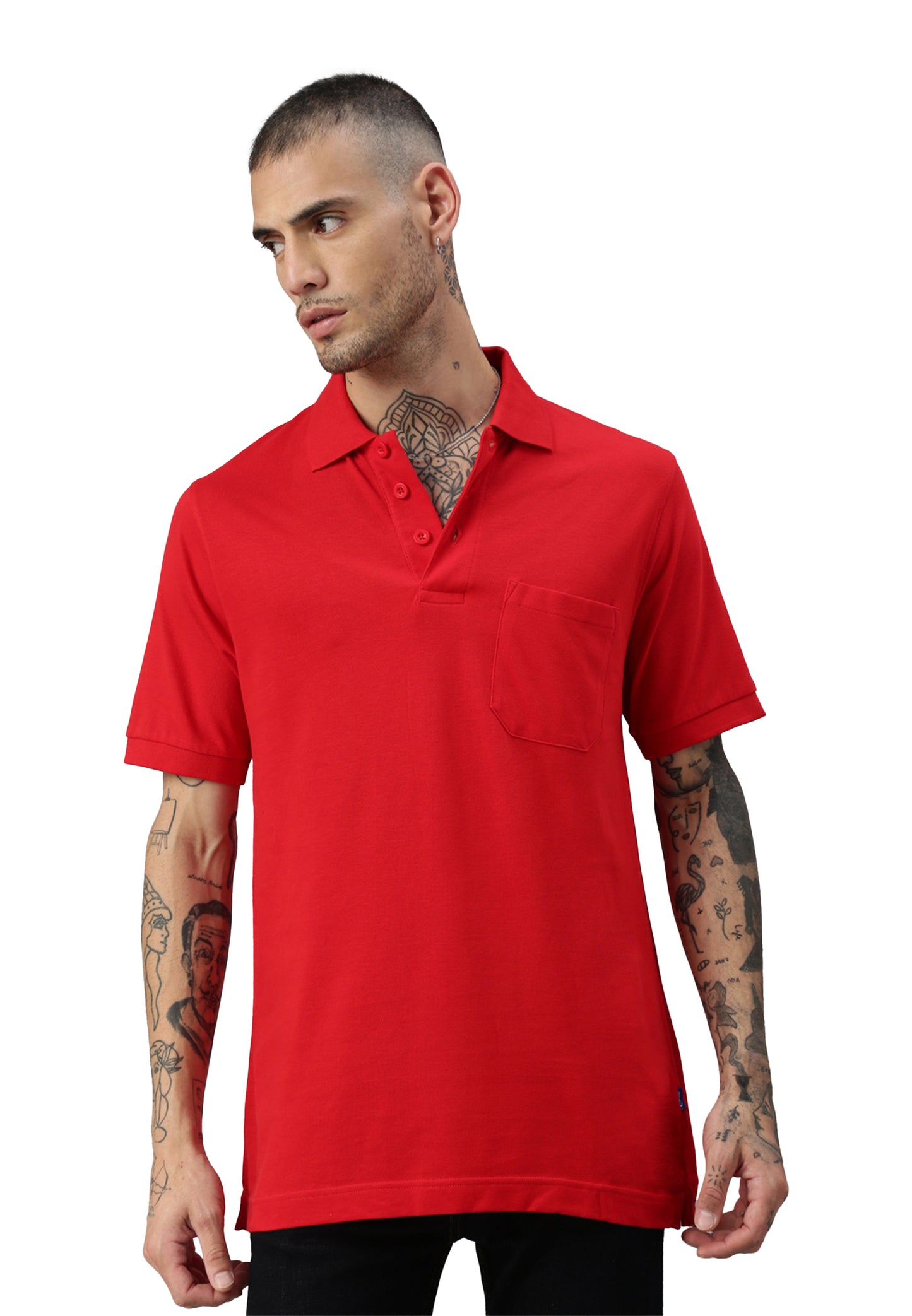 Polo Switcher pocket whale color/10 rouge