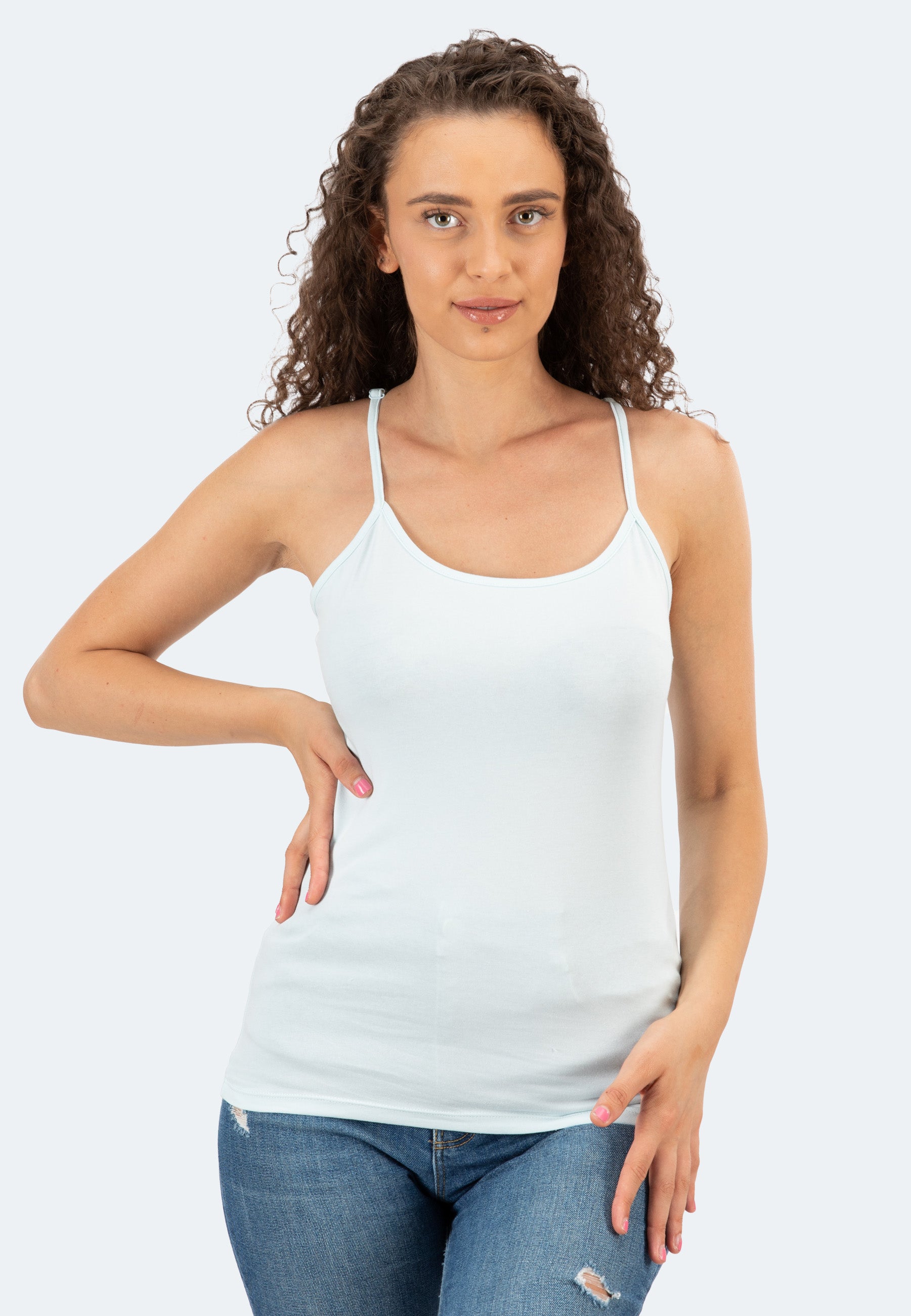 Top spaghetti elasticizzato Muriel