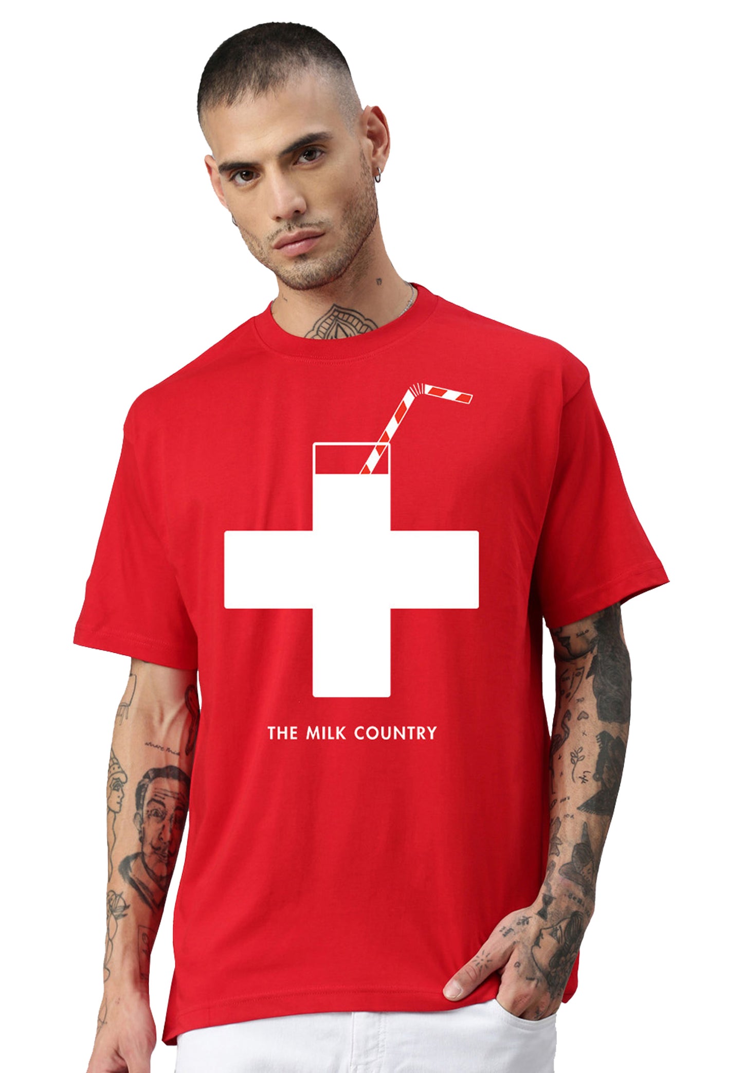 Camicia Switcher Milk Country color/10 rouge