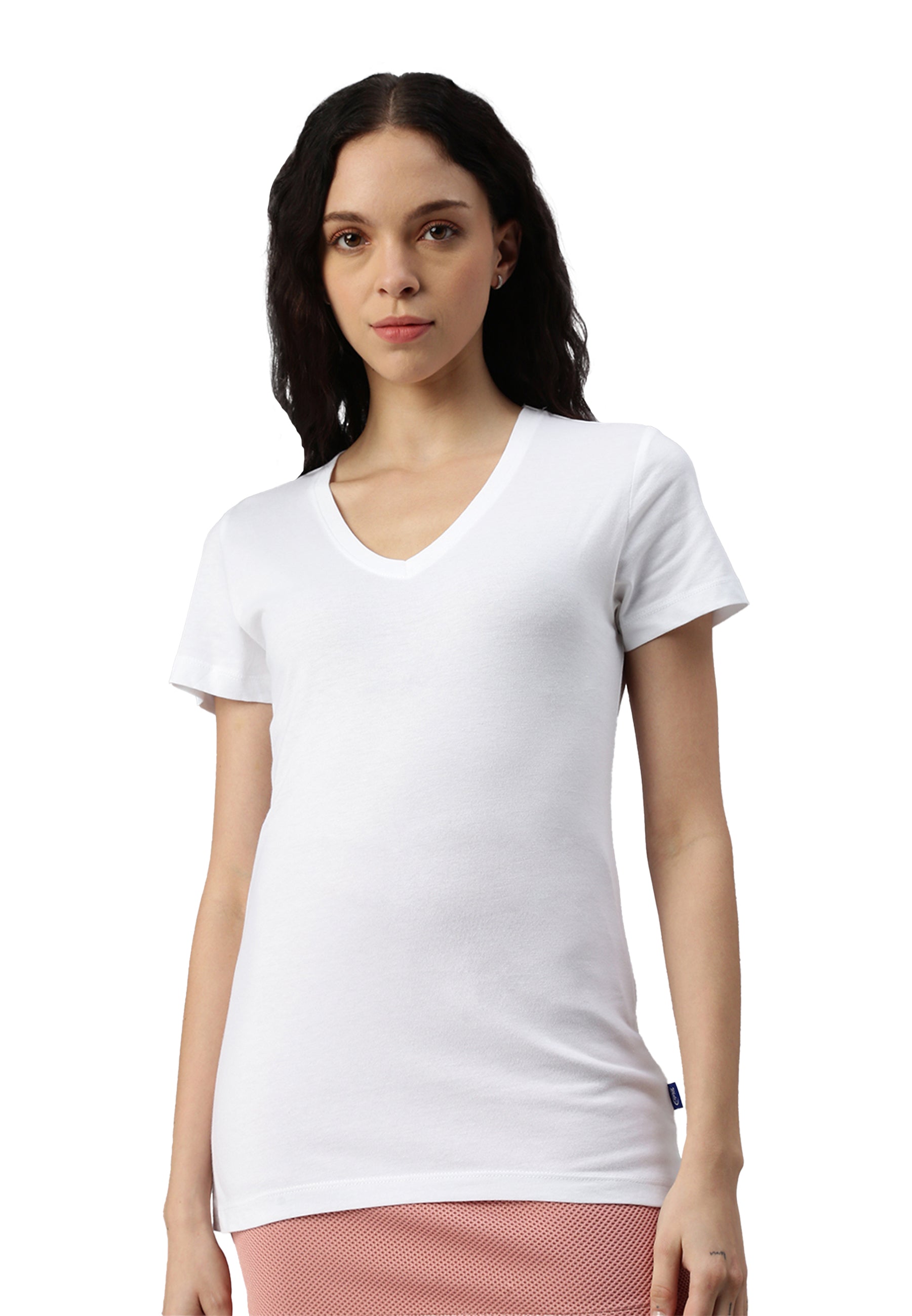 Maglietta donna con scollo a V Balena
