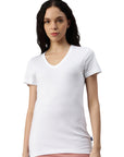 Maglietta donna con scollo a V Balena