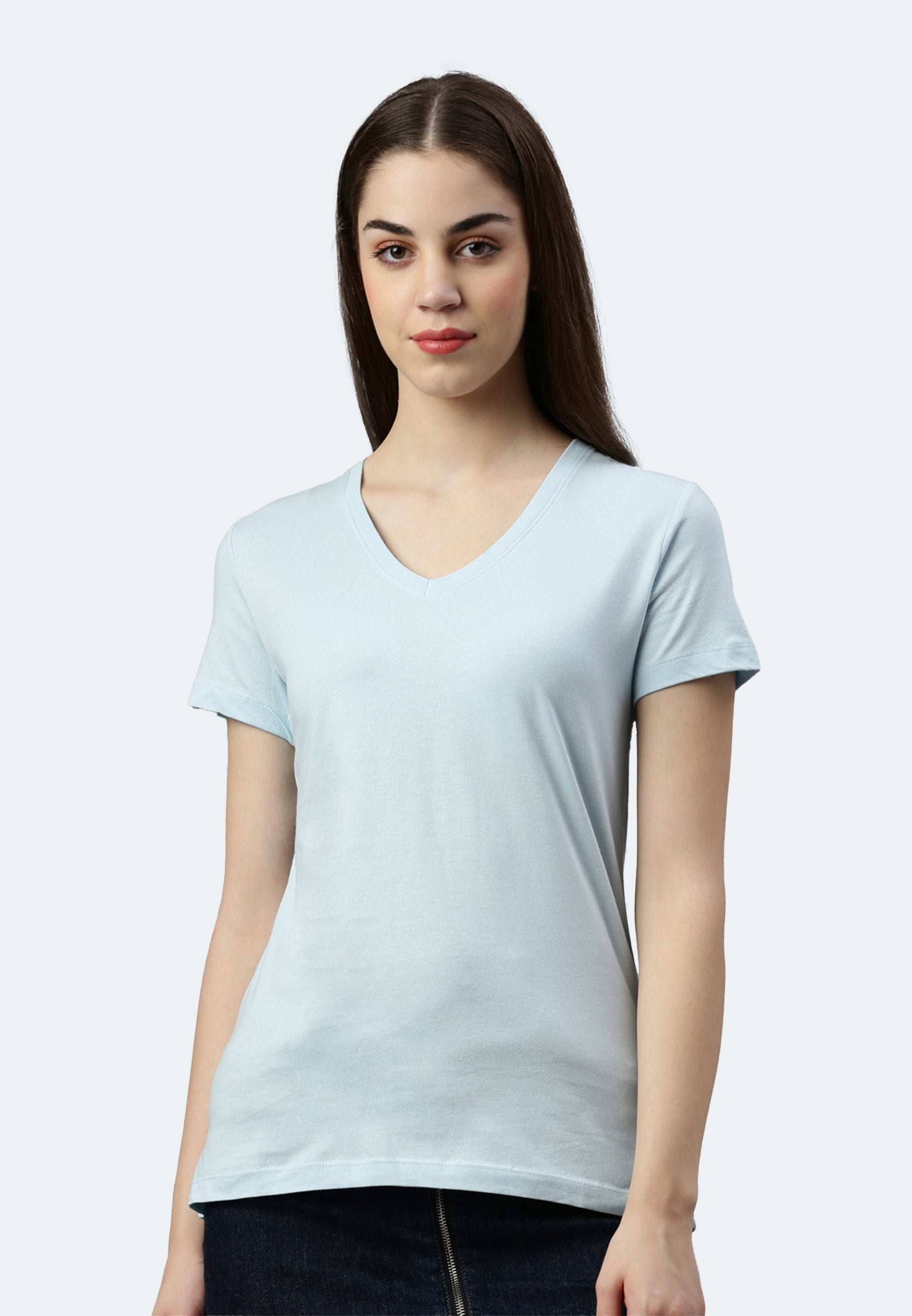 Maglietta donna con scollo a V Balena