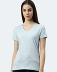 Maglietta donna con scollo a V Balena