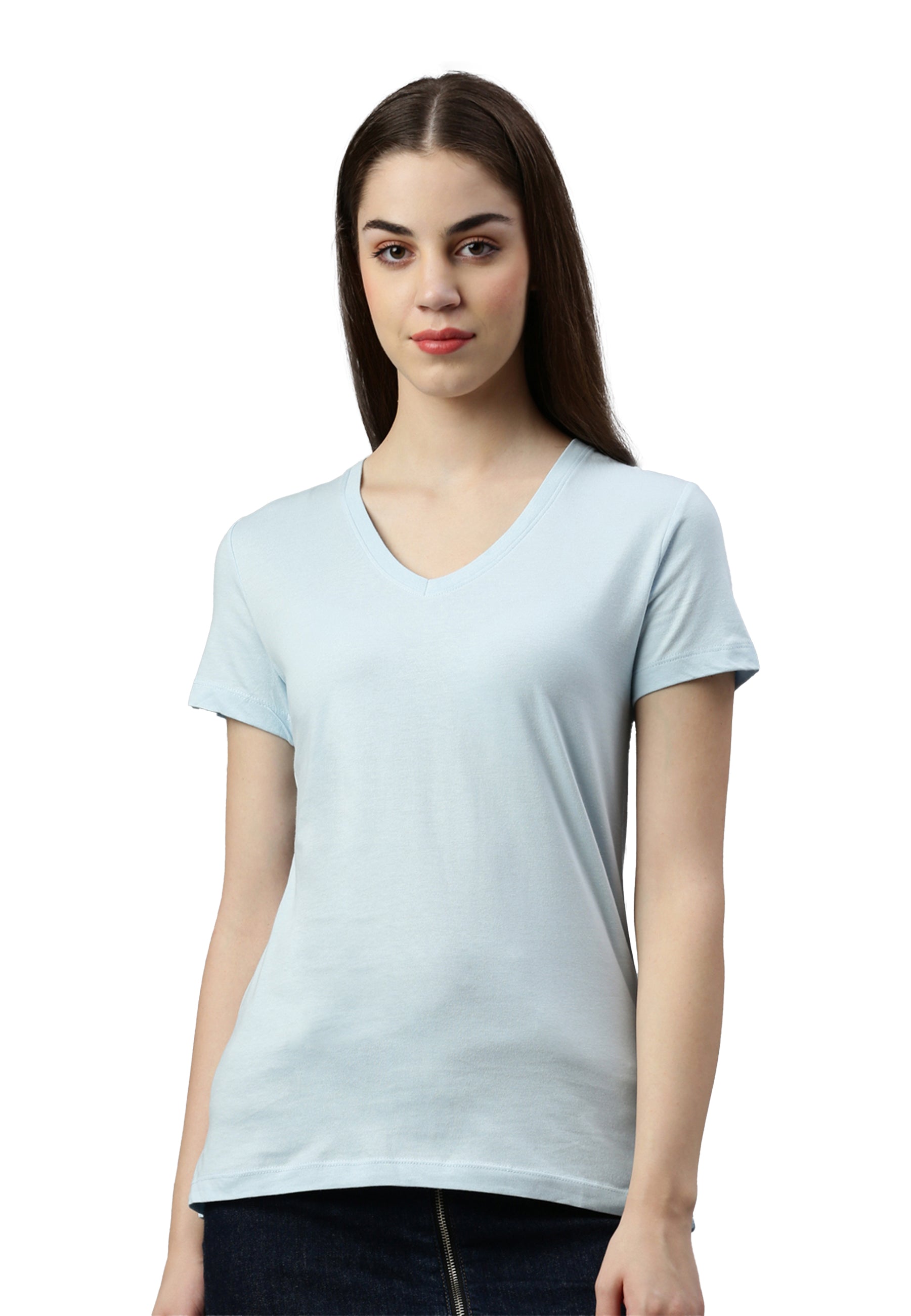 Maglietta donna con scollo a V Balena