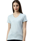 Maglietta donna con scollo a V Balena