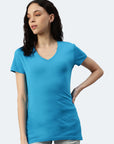 Maglietta donna con scollo a V Balena