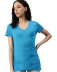 Maglietta donna con scollo a V Balena
