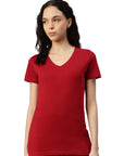 Maglietta donna con scollo a V Balena