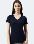 Maglietta donna con scollo a V Balena