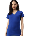 Maglietta donna con scollo a V Balena