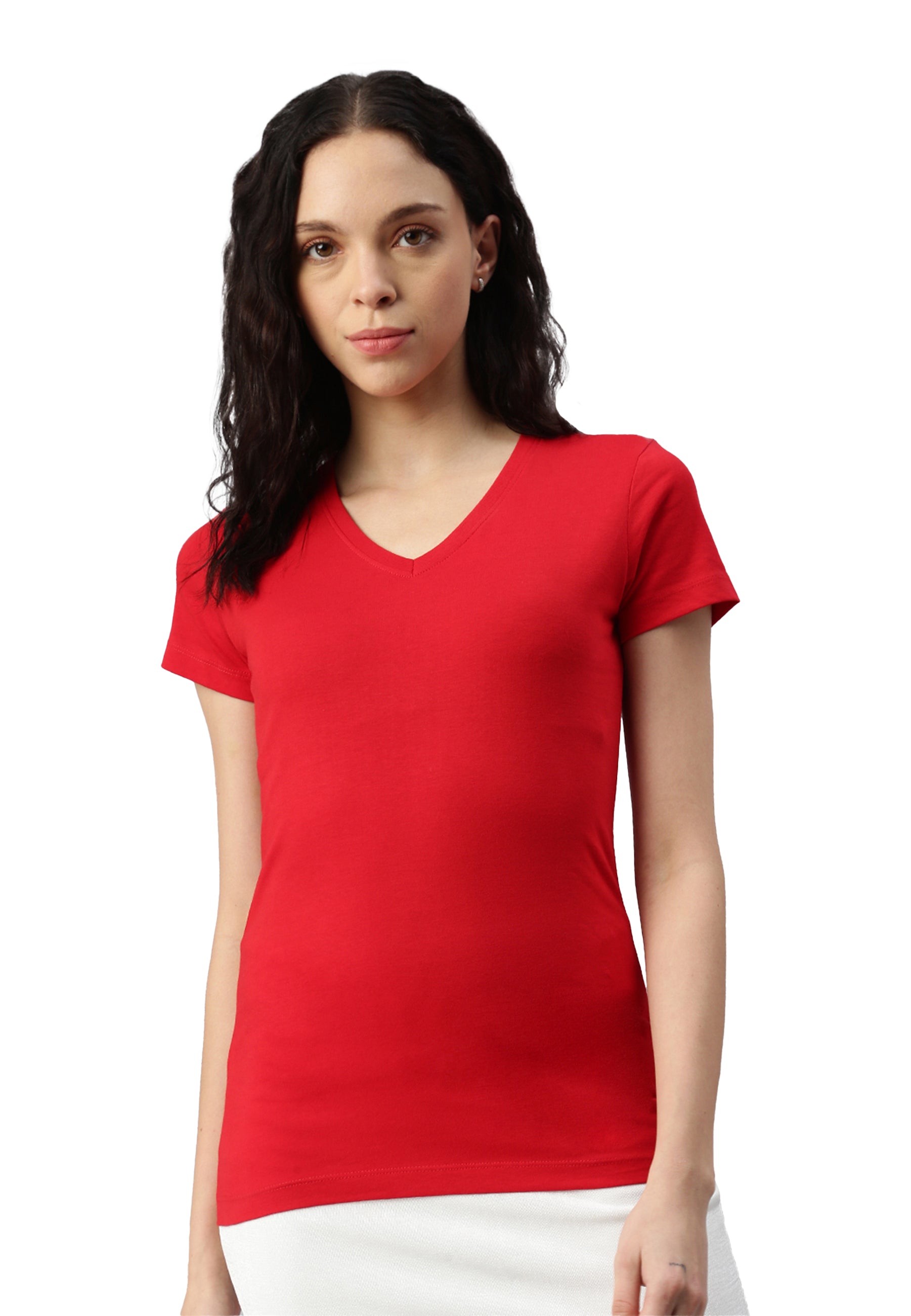 Maglietta donna con scollo a V Balena