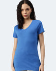 Maglietta donna con scollo a V Balena