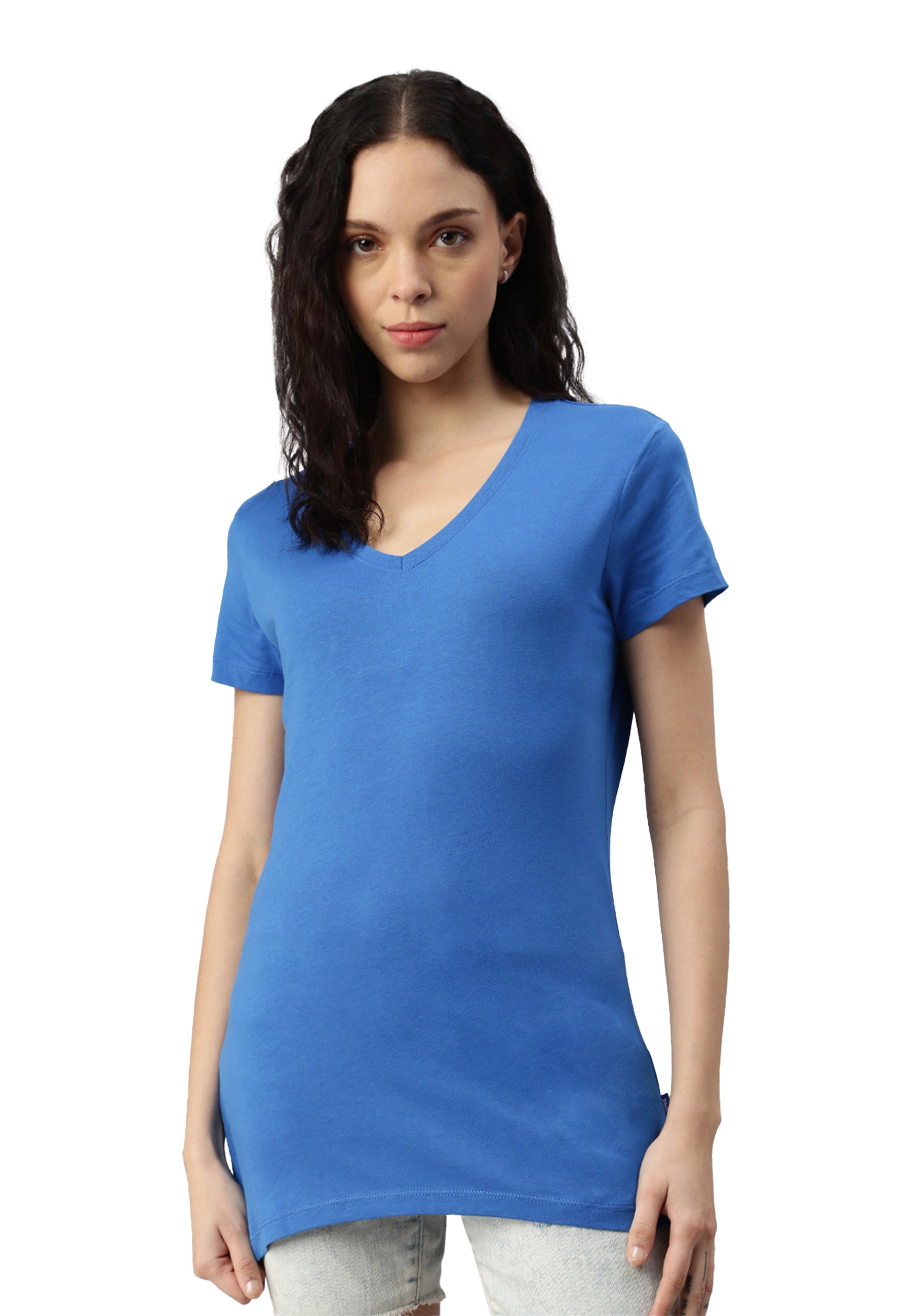 Maglietta donna con scollo a V Balena