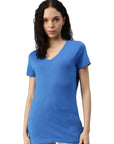 Maglietta donna con scollo a V Balena