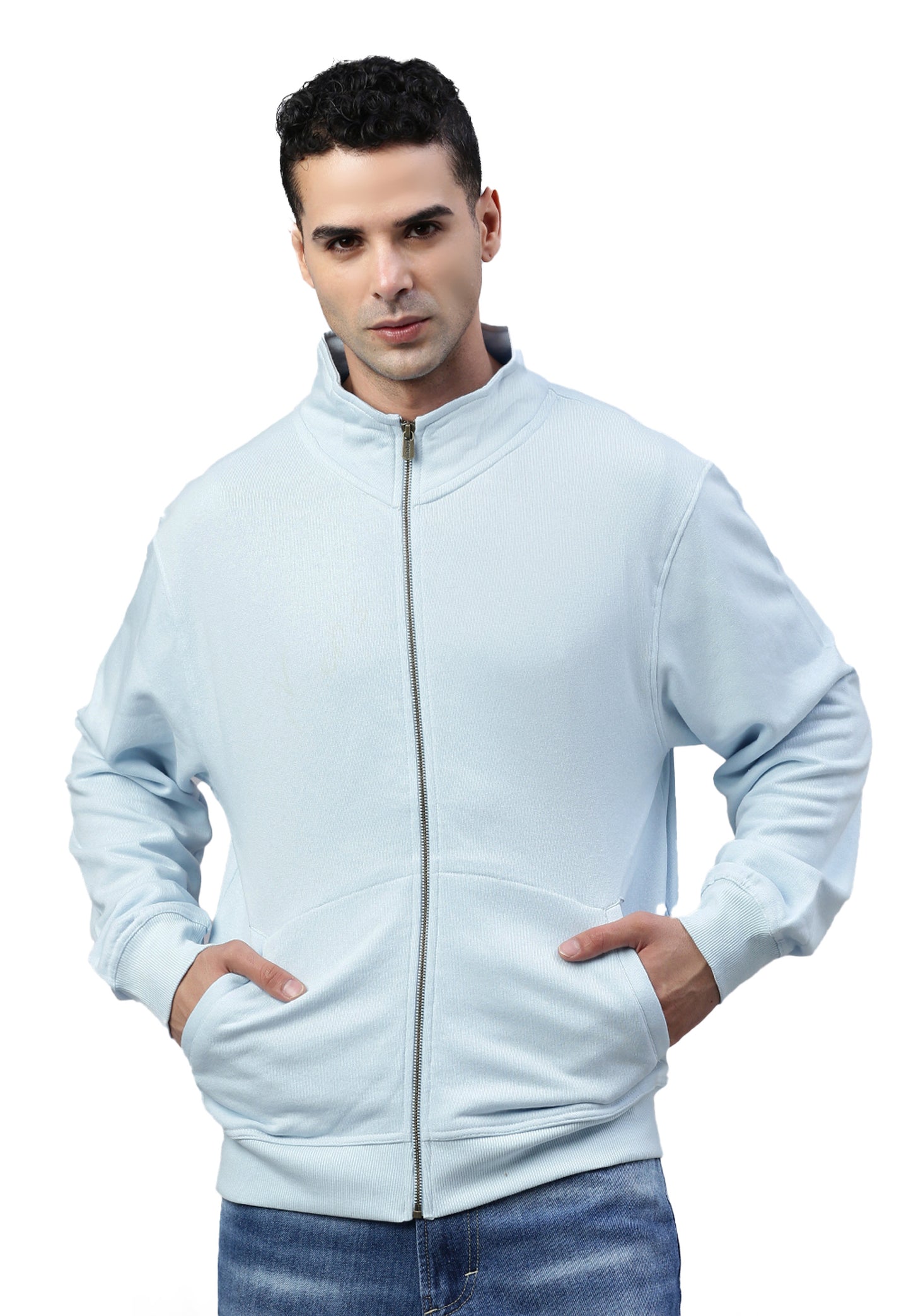 Switcher zip-hoodie uomo miami color/204 blue angel