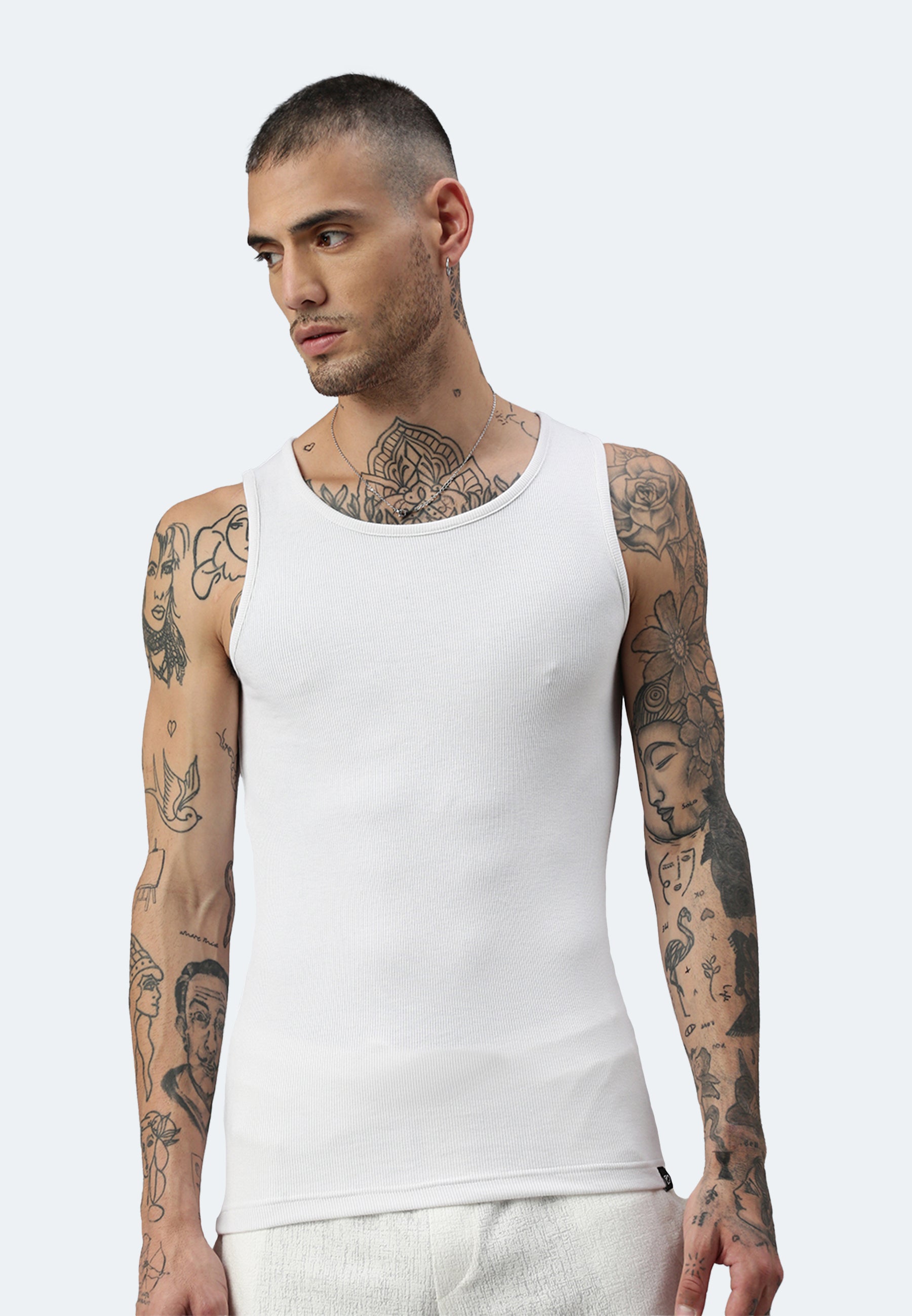 Canotta Switcher silvester colore/1 blanc