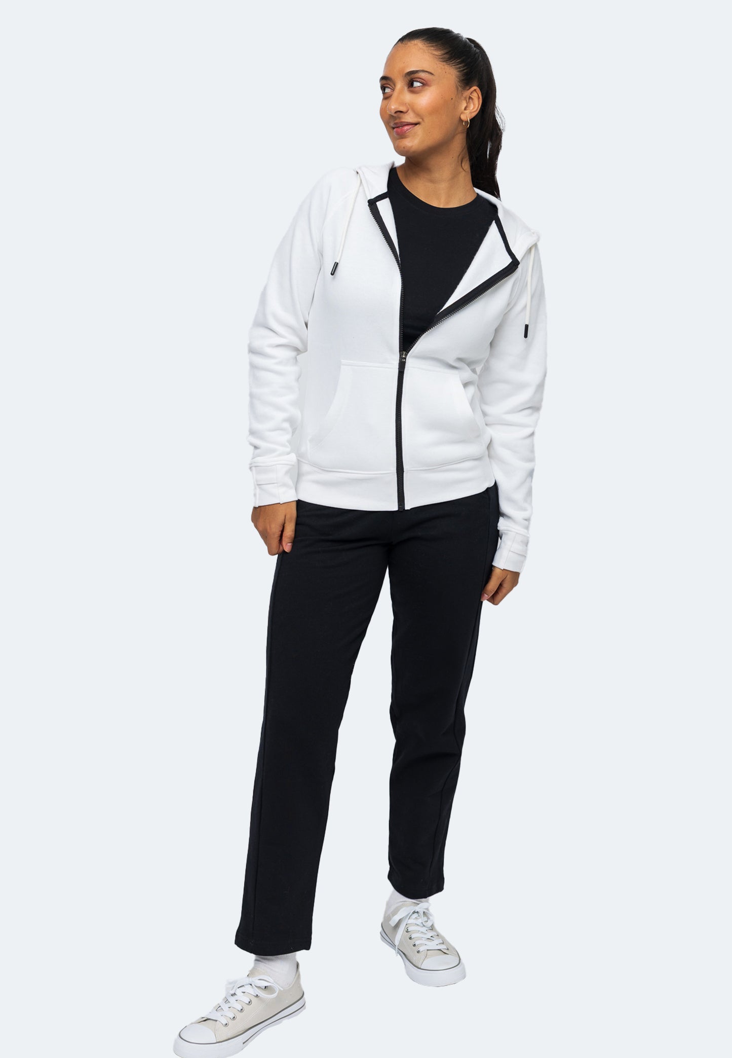 Felpa con cappuccio Switcher Lady arizona colour/1 blanc