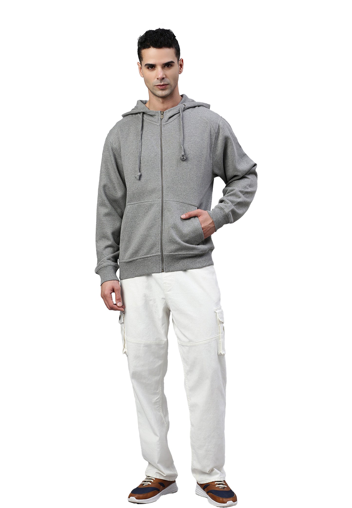 Switcher zip-hoodie uomo miami color/672 ebano chine