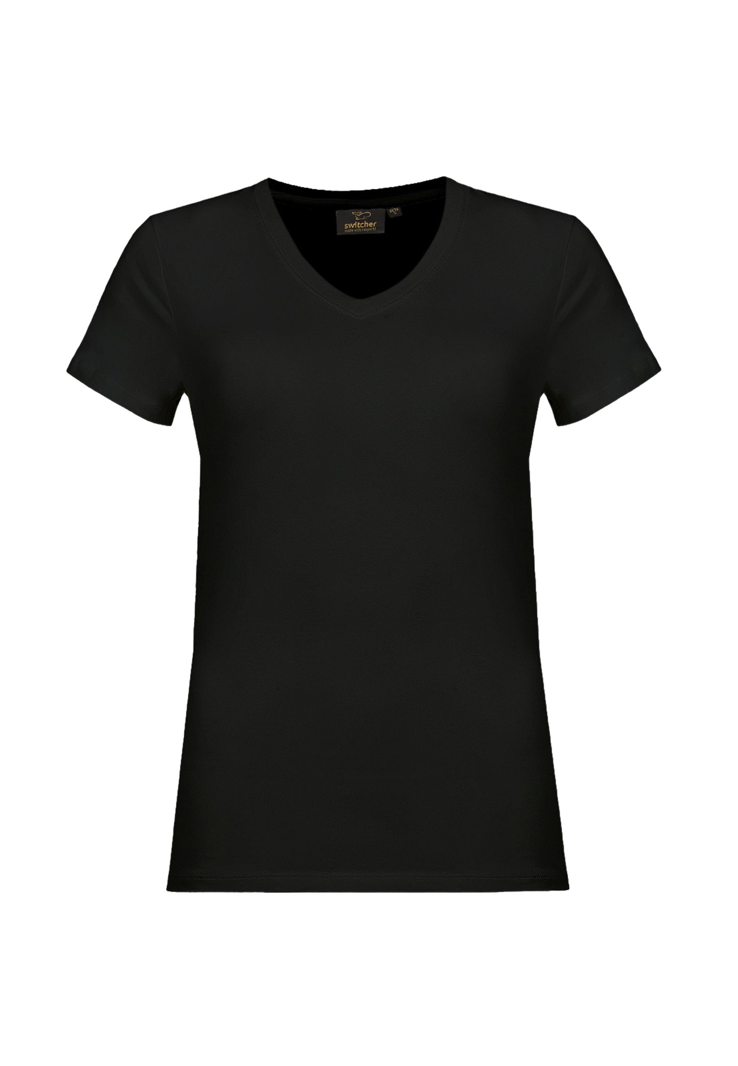 T-shirt stretch con scollo a V Giorgia