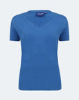 Maglietta donna con scollo a V Balena
