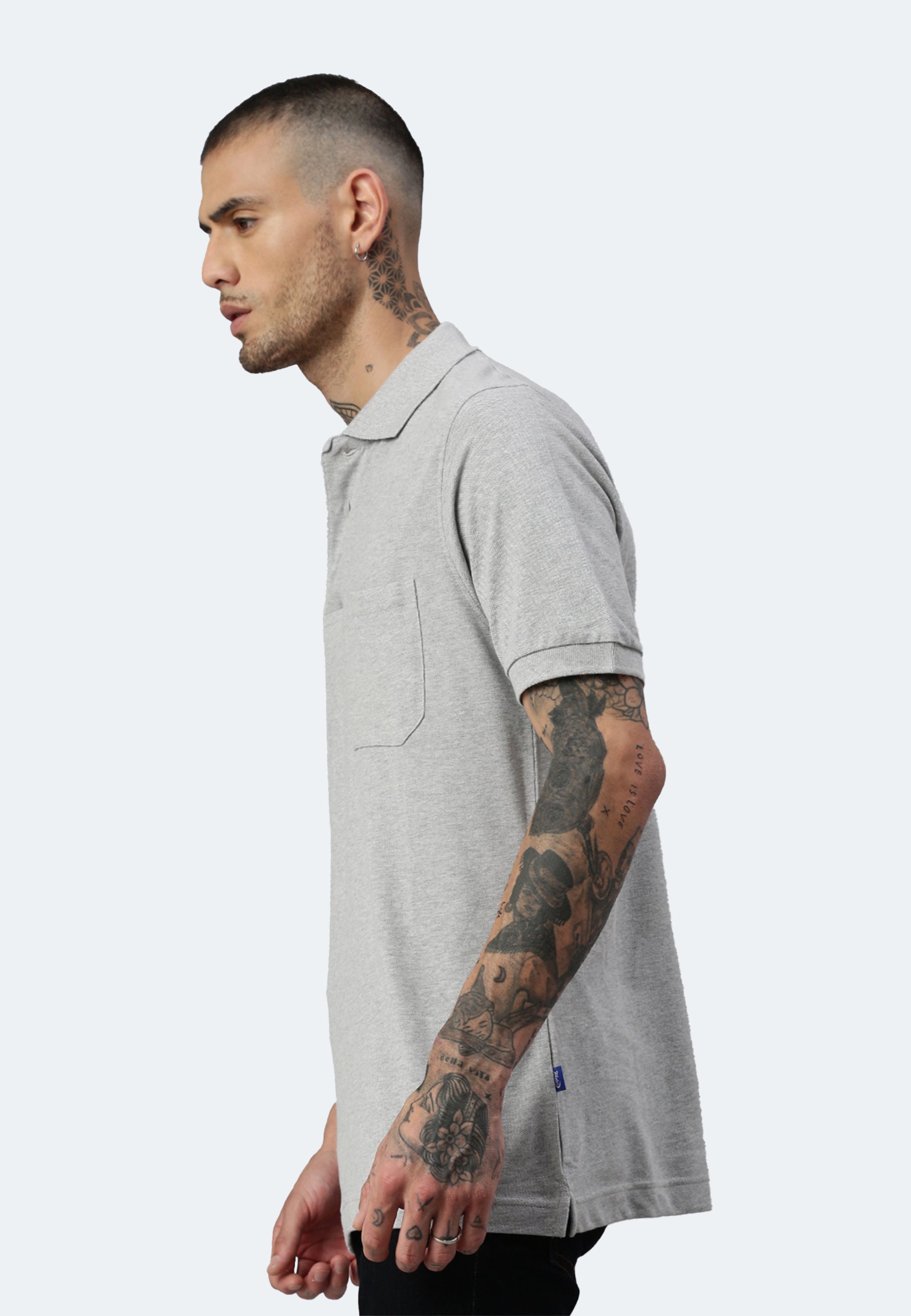 Switcher pocket polo colore balena/chine grigio