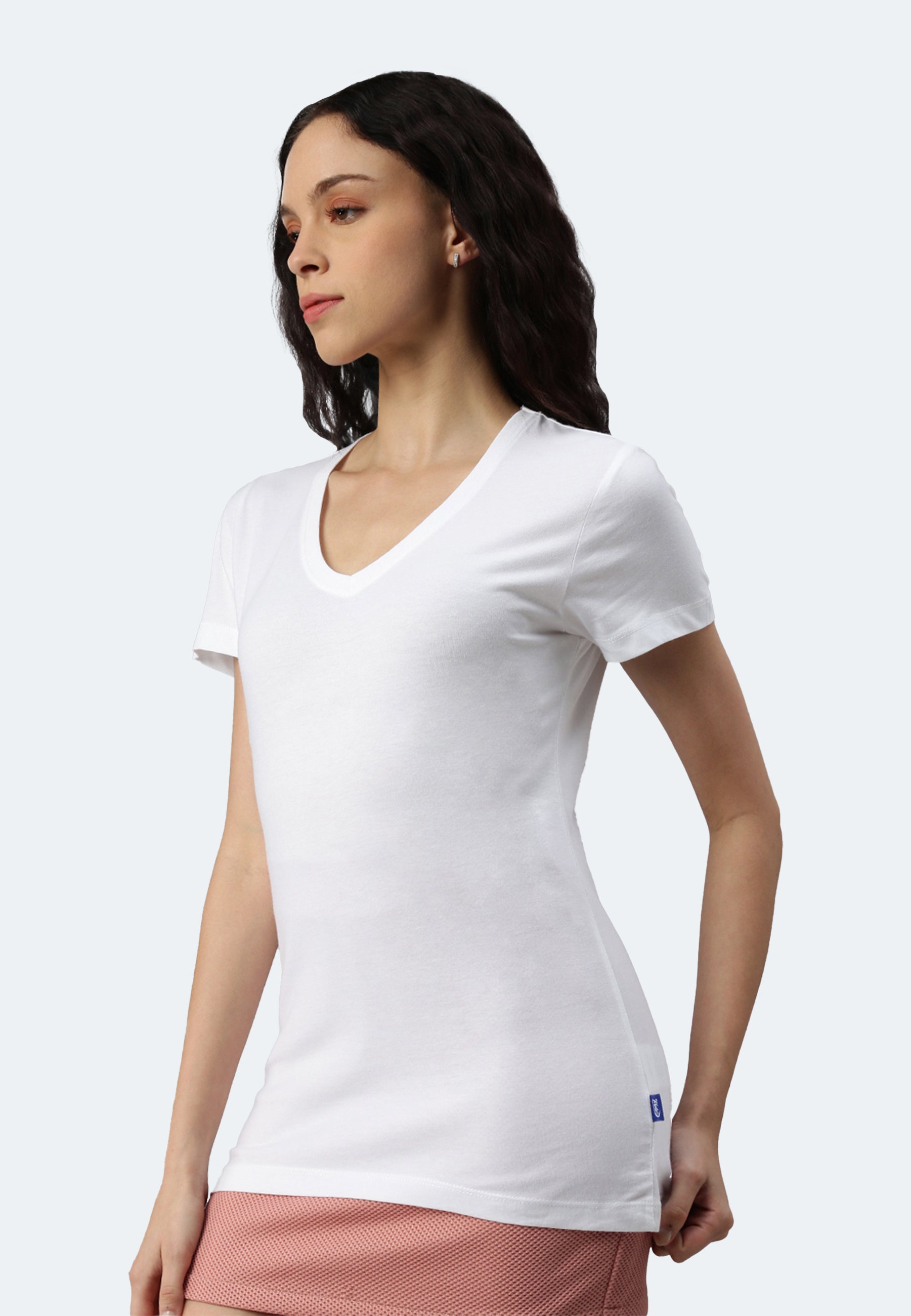 Maglietta donna con scollo a V Balena
