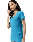 Maglietta donna con scollo a V Balena