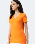 Maglietta donna con scollo a V Balena