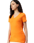 Maglietta donna con scollo a V Balena