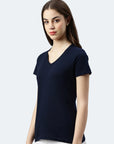 Maglietta donna con scollo a V Balena