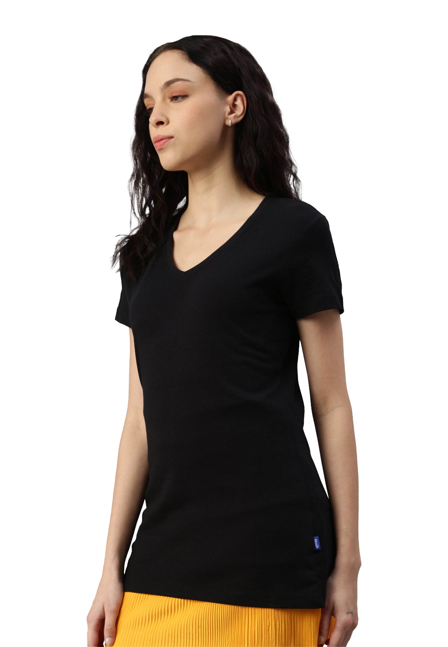 Maglietta donna con scollo a V Balena