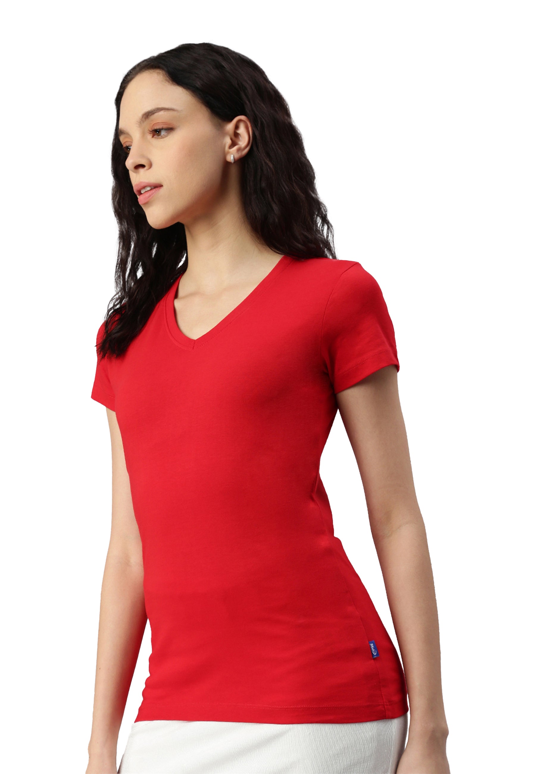 Maglietta donna con scollo a V Balena