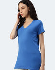 Maglietta donna con scollo a V Balena