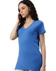 Maglietta donna con scollo a V Balena